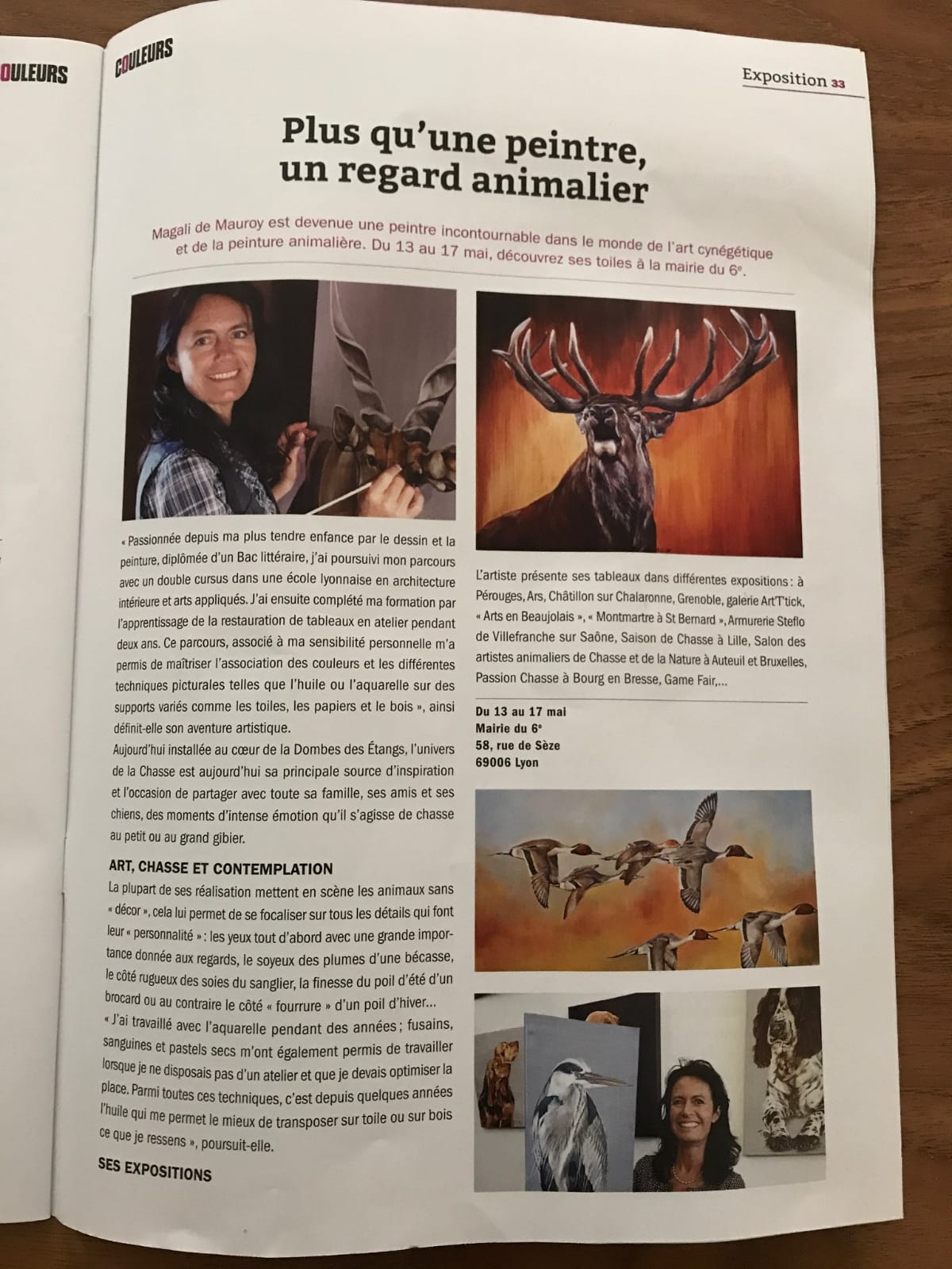 Plus qu'une peintre, un regard animalier